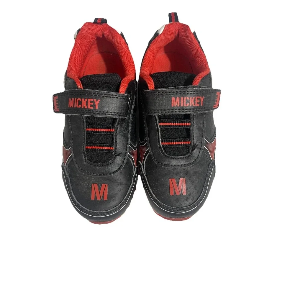 Mickey Mouse Light Up Shoes Size 11 Boys Fun To Wear Kids Love It